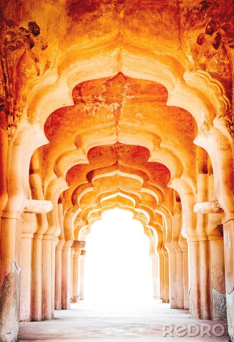 Papier peint  Colonnes orientales à l'aquarelle