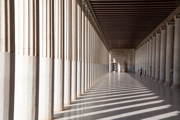 Papier peint  Colonnes sculptées en Grèce