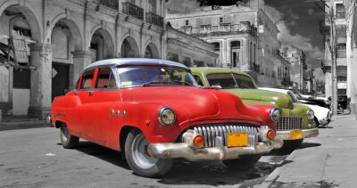 Papier peint  Colorful Havane voitures panorama