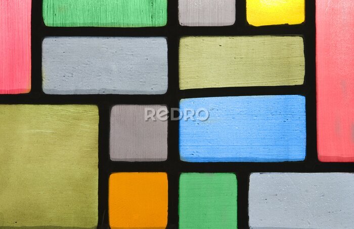 Papier peint  Colorful texture du vitrail