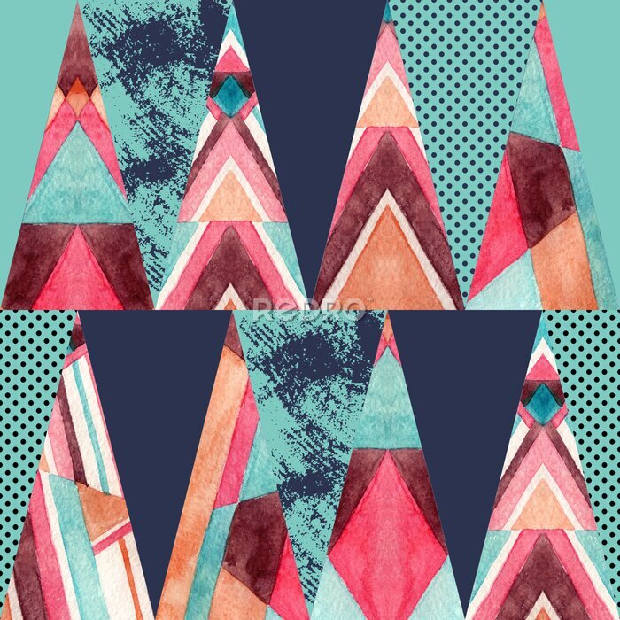 Papier peint  Composition à partir de triangles