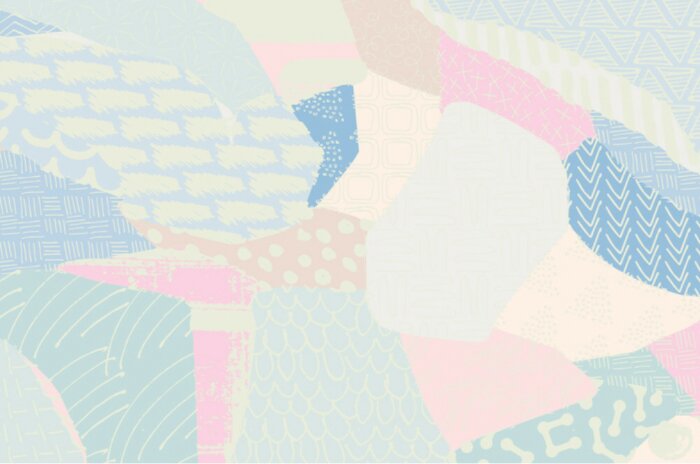 Papier peint  Composition abstraite pastel