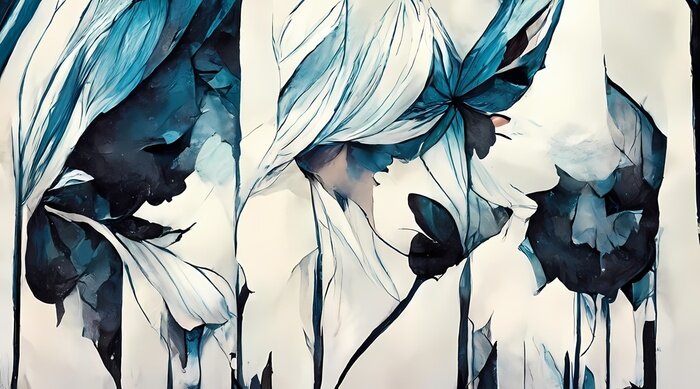 Papier peint  Composition artistique d'abstractions