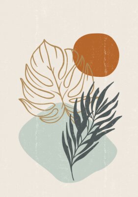 Composition avec des feuilles