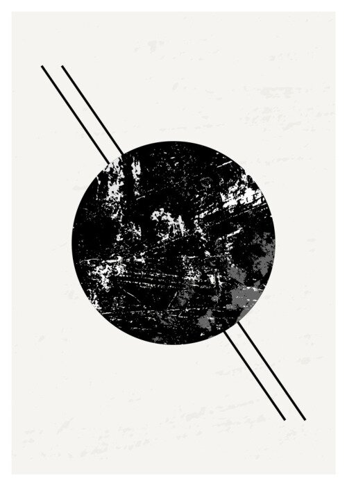 Papier peint  Composition géométrique abstraite