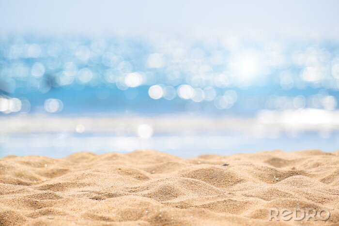 Papier peint  Concentrez-vous sur le sable de la plage