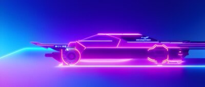 Concept de voiture cyberpunk