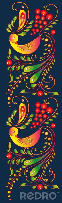 Papier peint  conception florale