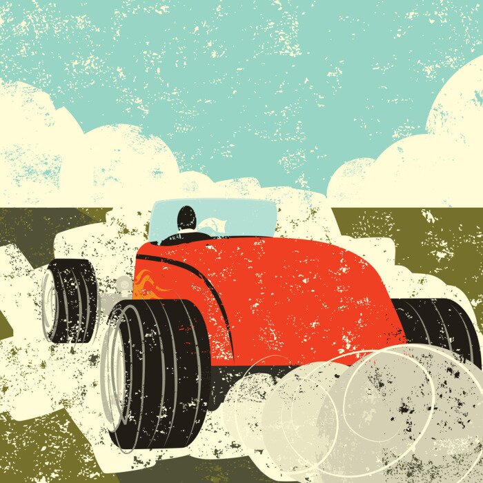 Papier peint  Conduire un hot rod
