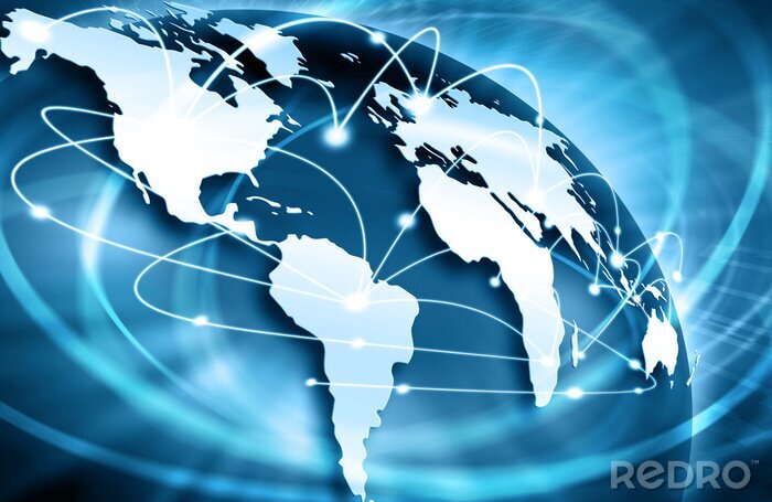 Papier peint  Connexions Internet dans le monde entier