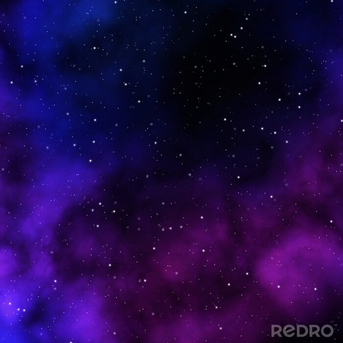 Papier peint  Cosmos avec des étoiles blanches