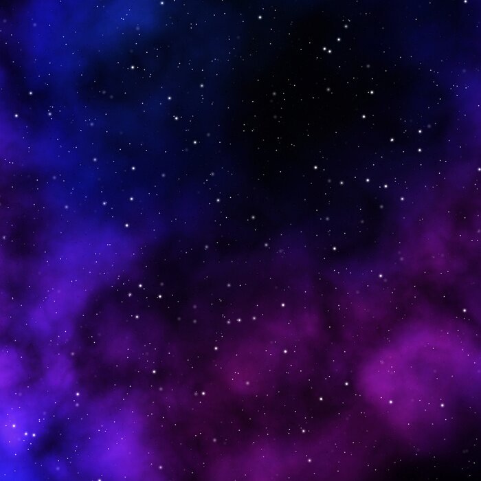 Papier peint  Cosmos avec des étoiles blanches