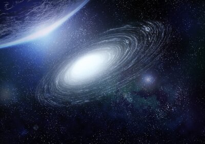 Cosmos étoilé comme arrière-plan pour la galaxie