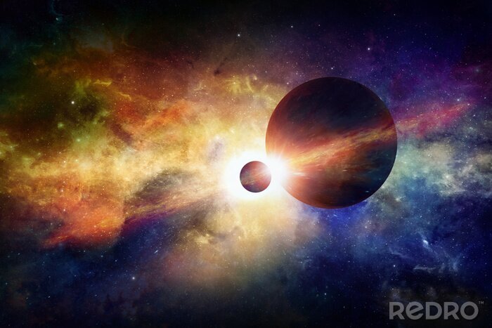 Papier peint  Cosmos planète colorée
