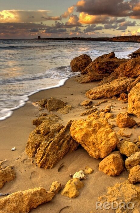 Papier peint  Côte rocheuse