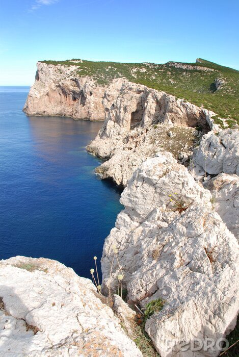 Papier peint  Côte rocheuse à l'océan
