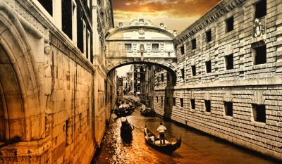 Papier peint  Coucher de soleil à Venise