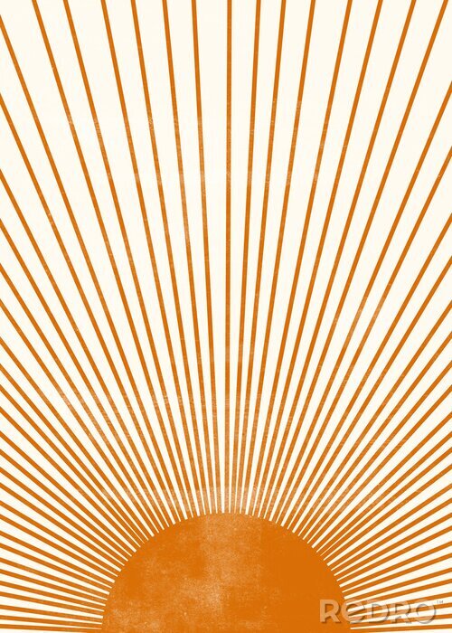 Papier peint  Coucher de soleil style boho