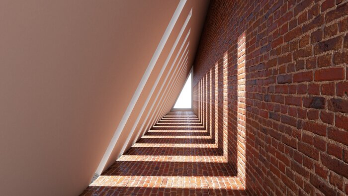 Papier peint  Couloir du grenier