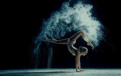 Coup artistique de ballet de danse d'une danseuse