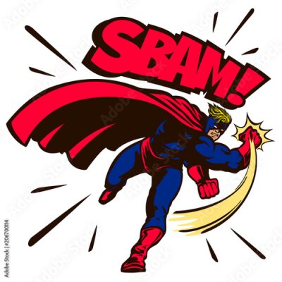 Coup de poing de super-héros