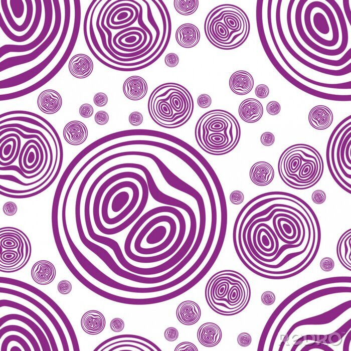 Papier peint  Coupes d'oignons violets