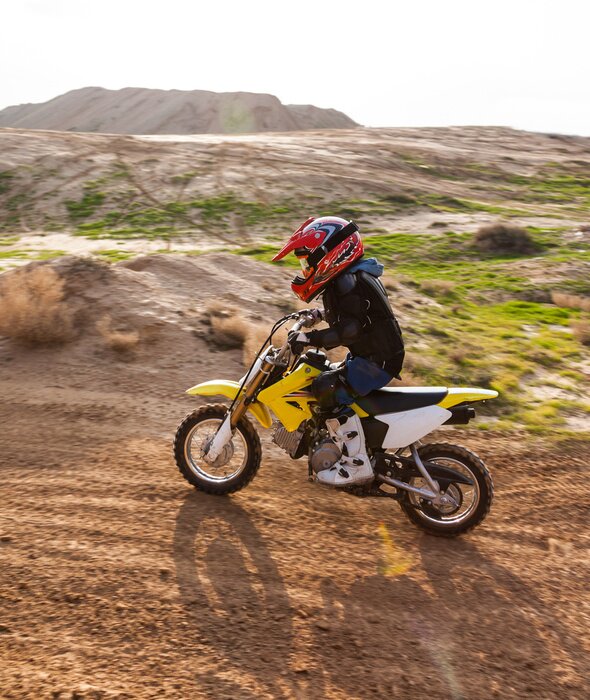 Papier peint  coureur sur une moto