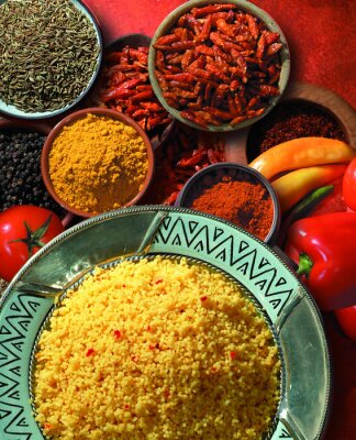 Papier peint  Couscous et épices
