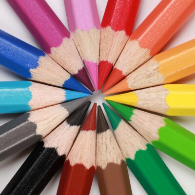 Papier peint  Crayons de couleur