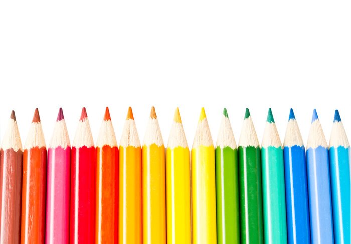 Papier peint  crayons de couleur