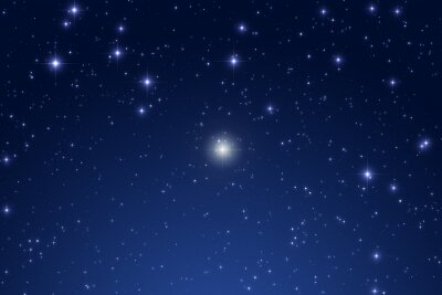 Cristmas star on a dark sky.