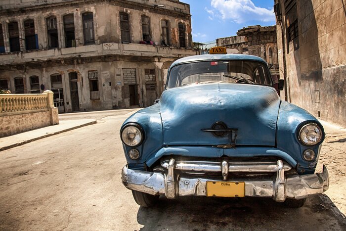 Papier peint  Cuba voiture