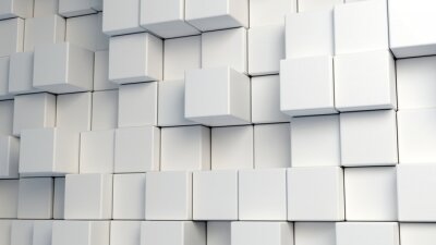 Papier peint  Cubes arrondis en 3D