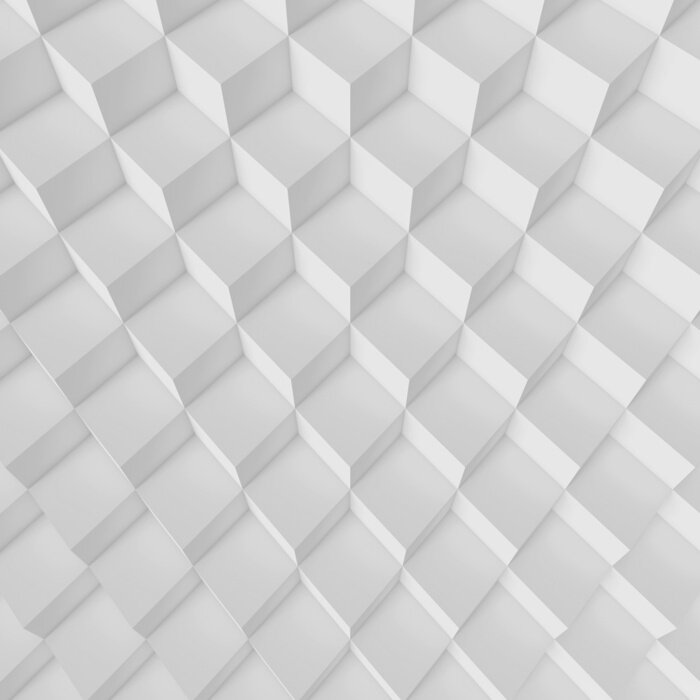 Papier peint  Cubes blancs en escalier