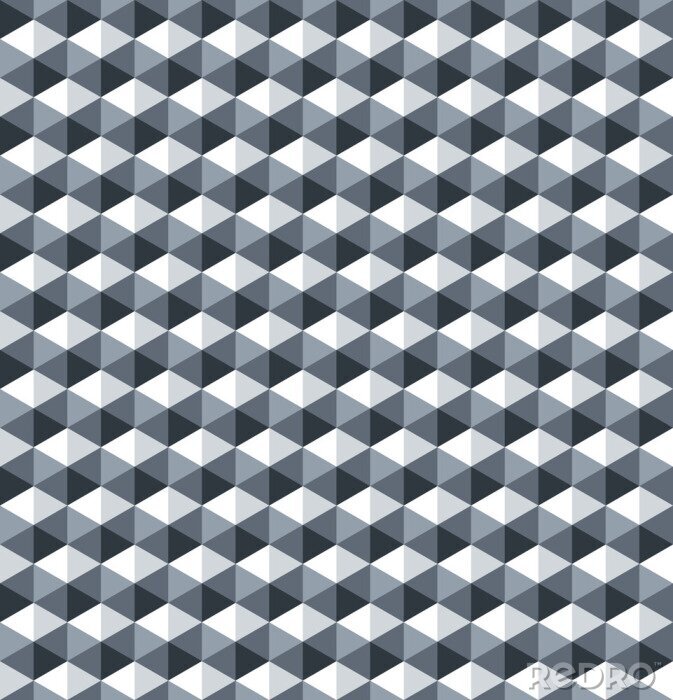 Papier peint  Cubes gris 3D