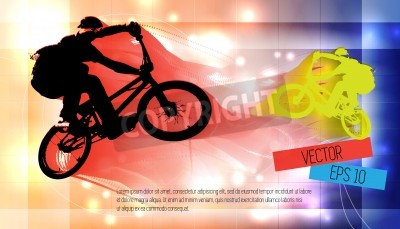 Papier peint  Cycliste BMX