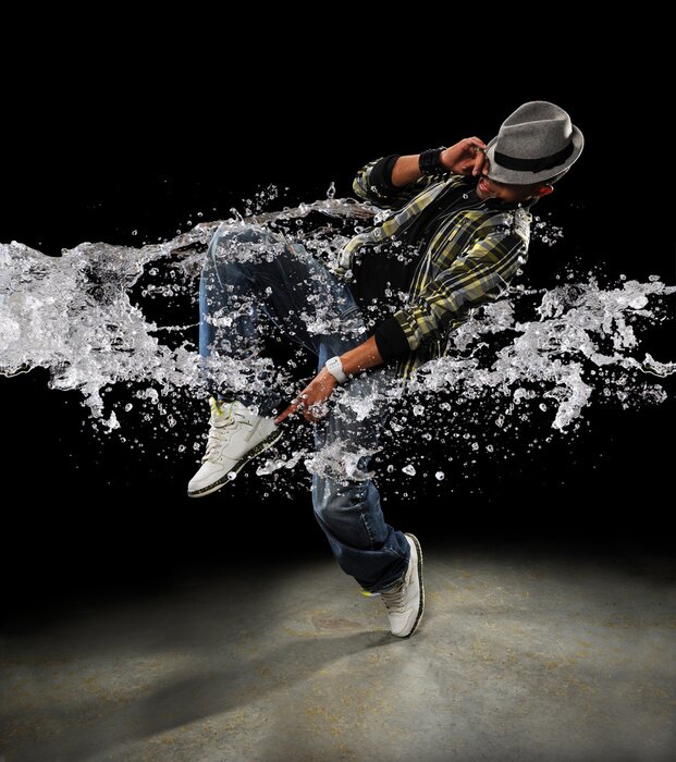 Papier peint  Danseur professionnel image abstraite