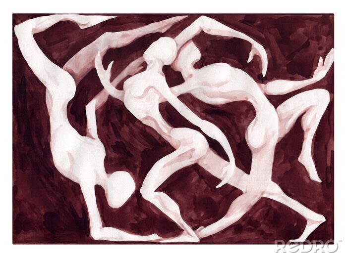Papier peint  danseurs de danse