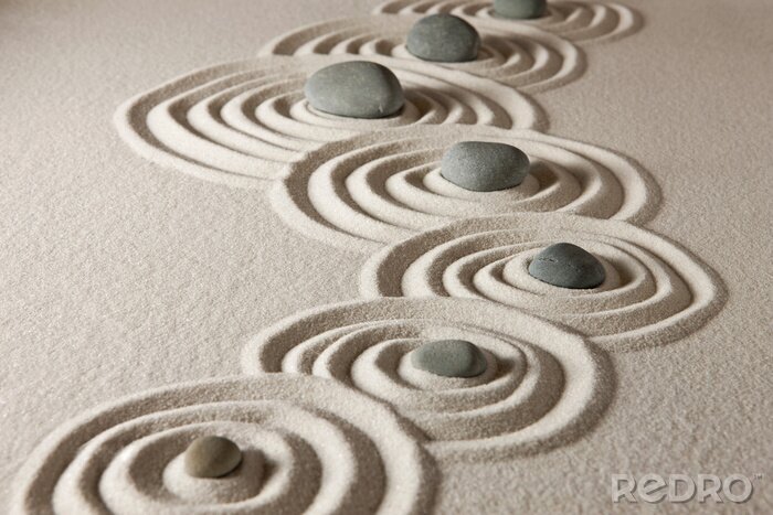 Papier peint  Des cercles dans le sable