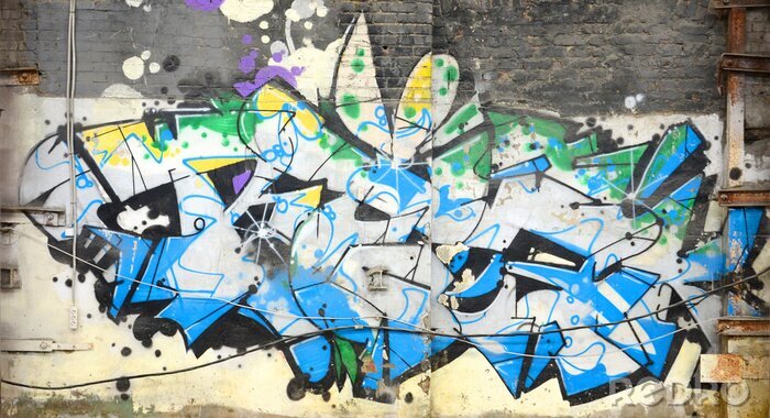 Papier peint  Des graffitis hip-hop sur la ville