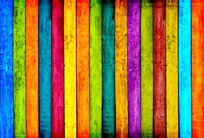 Papier peint  Des planches colorées