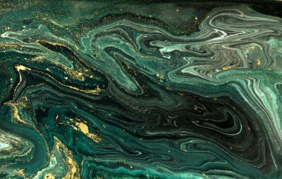 Des vagues de marbre vert