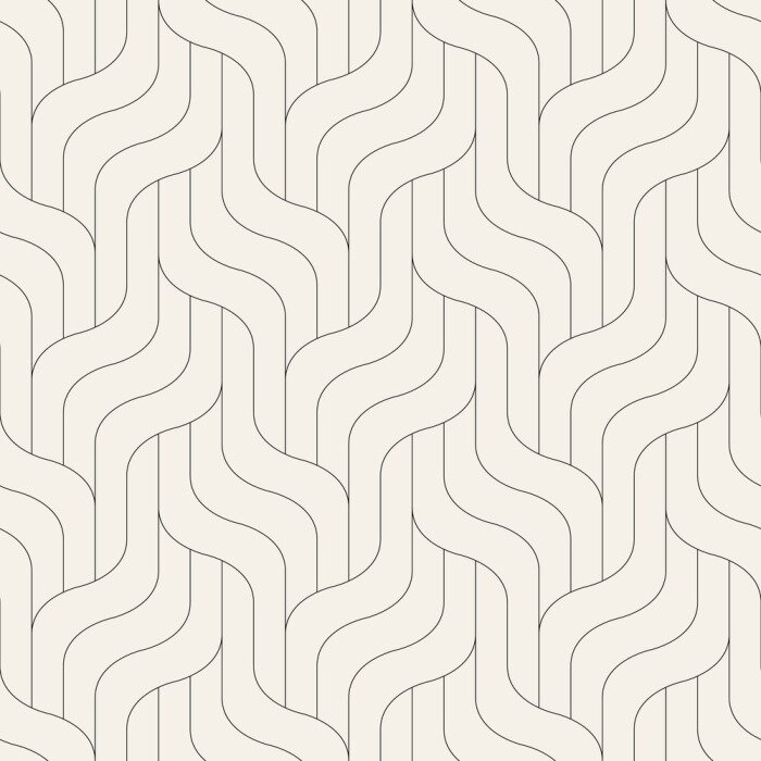 Papier peint  Des vagues géométriques de style minimaliste