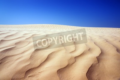 Papier peint  Désert et ciel bleu