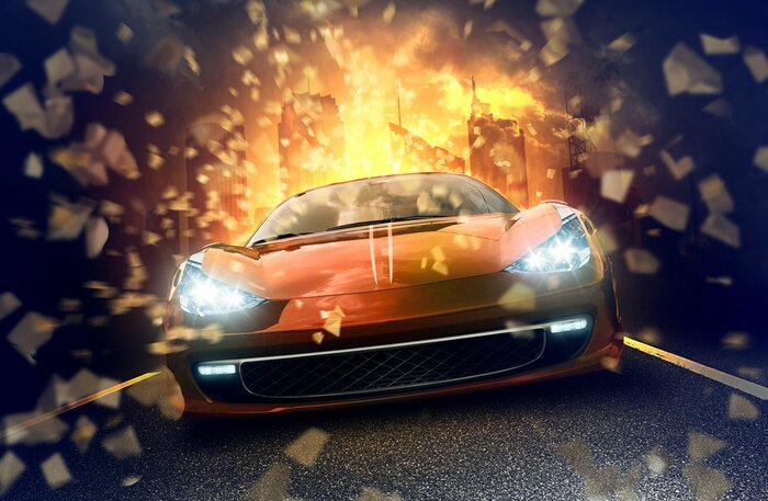 Papier peint  Design et voiture de sport