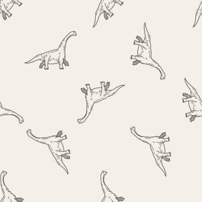 Papier peint  Design minimaliste avec des dinosaures