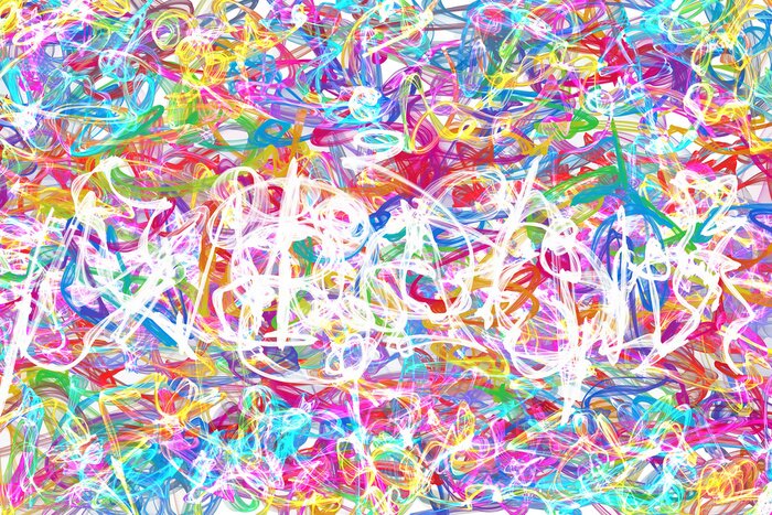 Papier peint  Dessin coloré abstrait graffiti