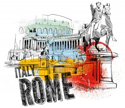 Dessin de Rome Italie