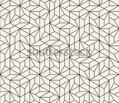 Papier peint  Dessin géométrique noir et blanc