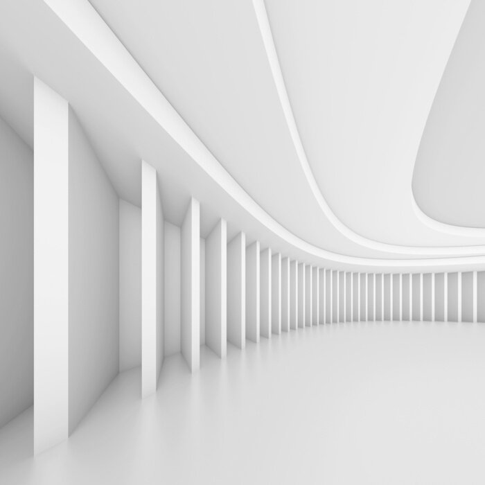 Papier peint  Dessin minimaliste et effet de profondeur